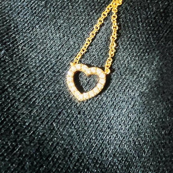 Tiffany & Co. Jewelry - Tiffany Metro Heart Diamond Necklace